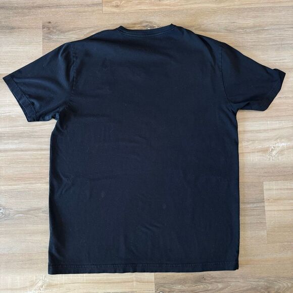 Psycho Bunny Mens Black Classic Skull Logo V Neck Black Shirt Size Large Luxury - Picture 5 of 5